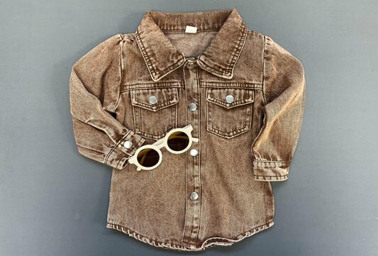 Faded Wash Denim Jacket